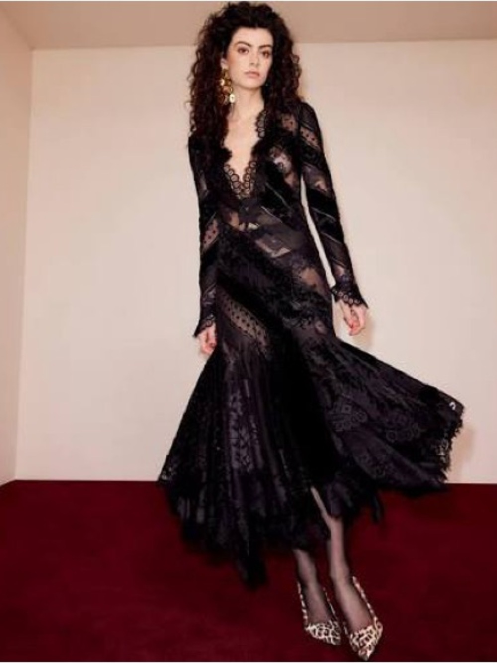 Authentic Zimmermann Lace Print Long Dress size 2 - Picture 1 of 11